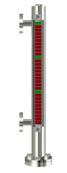 Đo Mức Chất Lỏng Dạng Từ Tính-ELGk By-Pass Magnetic Level Gauge-Gentekelectronic